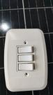 Int. 3 t.s.10a 250v c/ placa branco pezzi