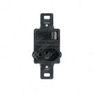 Int. paralelo 10a +tom 2p+t 20a 250v cond. s/placa preto