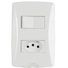 Int Simp+Tom 2P+T 10A 250V C/Pl Petra Mec