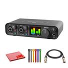 Interface de áudio-MIDI MOTU M2 USB-C com cabo XLR de 3 m