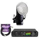 Interface de Áudio Motu M4 USB 4x4 com Kit de Microfone