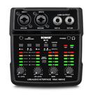 Interface de áudio USB BOMGE M12 Mixer de 2 canais com alimentação de 48V Interface de áudio USB BOMGE M12 Mixer de 2 canais com alimentação de 48V