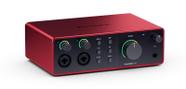 Interface de áudio USB Focusrite Scarlett 4i4 4ª geração