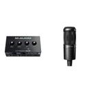 Interface USB M-Audio M-Track Duo com microfone AT2020