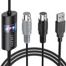 Interface USB MIDI LEKATO para teclado/sintetizador de piano