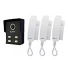 Interfone Porteiro 3 Apartamentos Casa + 3 Fones Lr804 Lider