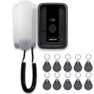 Interfone Porteiro Campainha Eletrônico Com Fio Intelbras Ipr 1010 Id Com 10 Tags Para Abertura