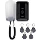 Interfone Porteiro Campainha Eletrônico Com Fio Intelbras Ipr 1010 Id Com 5 Tags Para Abertura