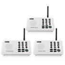 Interfone Sem Fio Wuloo Alcance de 1600m 10 Canais Kit com 3 Unidades