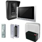 Interfone Video Porteiro Wifi Wireless Via App Intelbras Allo Wt7 Lite e Fechadura Eletroima