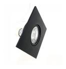 Interlight 6 Spots Embutir Direcionável Orientável Il0074 Preto Iluminação Luz Led p Lâmpada Dicroica MR16 Soquete GU10 Quadrado Decoração Casa Loja