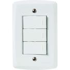 Interr.triplo Simples 4x2 com 3 Teclas Paralelas 10a 250v