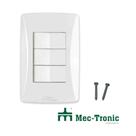 Interruptor 03 Teclas Paralelas 4x2 Simples Completo 10a/250v