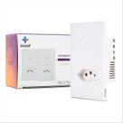Interruptor 1 Botão Tomada Inteligente Vênus Ekaza Wi-Fi Branco