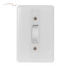 Interruptor 1 Tecla Paralela (hotel) 6a 250v 4x2 Stylus Ilumi