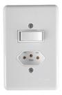 Interruptor 1 Tecla Paralela + Tomada 2p + T 10a 250v