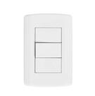 Interruptor 1 Tecla Simples 2 x 4 com Placa Modular Pluzie