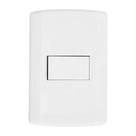 Interruptor 1 Tecla Simples com Placa 4x2 Pluzie