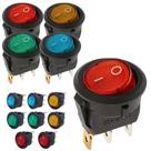 Interruptor 12v 20a Led Gangorra Para Automóveis 4 Peças