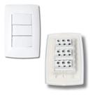 Interruptor 2 Teclas Simples + 1 Paralela Placa Branca B.lux