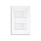 Interruptor 2 teclas simples com placa 4x2 Fame Evidence