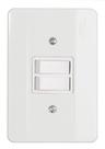 Interruptor 2 Teclas Simples com Placa Branca Mectronic - Comprenet