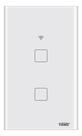 Interruptor 2 Teclas Touch Inteligente Wi-fi Branco 4x2 Fame 10 A 127/220v Branco