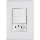 Interruptor 2S C/ Tomada 10A Liz - Tramontina