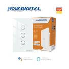 Interruptor 3 Botões Branco Touch Zigbee Novadigital Tuya