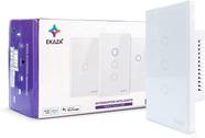 Interruptor 3 Botões Wifi Inteligente Touch Alexa branco Ekaza