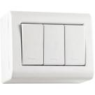 Interruptor 3 simples ref 57304/021 lizflex tramontina