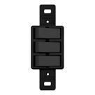 Interruptor 3 Teclas Paralelas 10A Preto Sem Placa Lumibras