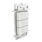 Interruptor 3 Teclas Paralelas 2 x 4 sem Placa Lz222 Lorenzetti