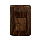Interruptor 3 Teclas Simples com Placa 4x2 Matiz Pluzie