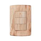 Interruptor 3 Teclas Simples com Placa 4x2 Matiz Pluzie