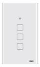 Interruptor 3 Teclas Touch Inteligente Wi-fi Branco 4x2 Fame 10 A 127/220v Branco