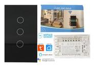 Interruptor 3 Teclas Touch Wifi Inteligente Smart Tuya Alexa