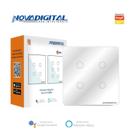 Interruptor 4 Botões Branco Touch 4x4 Zigbee Novadigital