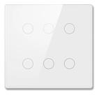 interruptor 6 botões WiFi Melery touch compativel com Alexa Google home Branco