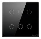 interruptor 6 botões WiFi Melery touch compativel com Alexa Google home PRETO