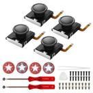 Interruptor AKNES Gulikit de substituição Joycon com kit de reparo de 2 pares