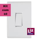 Interruptor Apagador De Luz Tramontina Liz 10A/250V Com 10 Unidades
