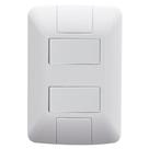 Interruptor Aria Tramontina 2 Teclas Paralelo com Placa Branco