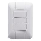 Interruptor Aria Tramontina 3 Teclas Simples 6A com Placa Branco