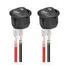 Interruptor Basculante Preto 12V 6A 250V 10A 125V SPST 2 Pinos Liga/desliga Para Carro, Barco, RV,