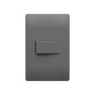 Interruptor Bipolar Simples Fame Habitat Onix com Placa 4x2