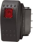Interruptor Blue Sea Systems Contura II OFF-ON DPST preto 20A