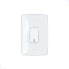 Interruptor Campainha Tecla Simples Placa 4x2 Branca Finesse Blux