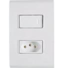 Interruptor com 1 tecla e 1 tomada 20a liz - tramontina