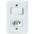 Interruptor com 1 tecla e com 1 tomada 20a lux2 - tramontina